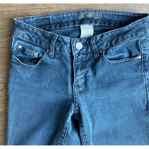 Vintage Garage Black straight Leg Jeans with Stretch Size 27 - Picture 3 of 7